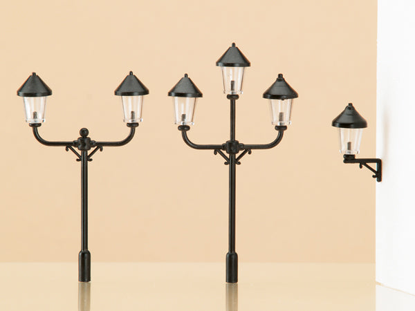 Auhagen 42631, Park- und Wandlaternenattrappen, Bausatz / H0 - TT