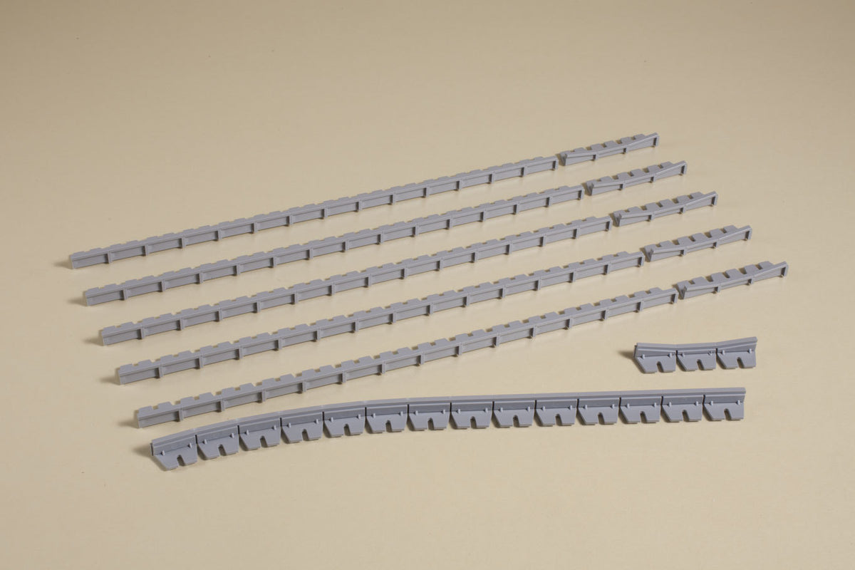 Auhagen 43588, Bahnsteigkanten 6 mm, Bausatz / TT