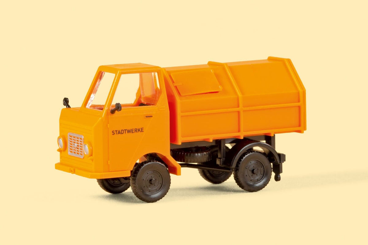 Auhagen 43677, Multicar M22 mit Abfallsammelbehälter, Bausatz / TT