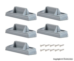 Vollmer 44005, Brückensockel mit Schrauben, 5 Stück / H0