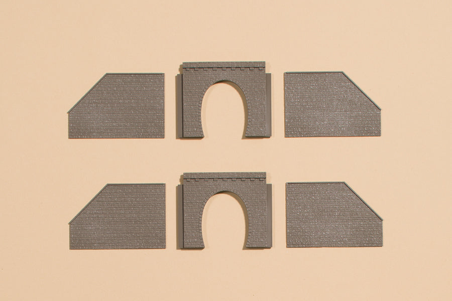 Auhagen 44635, Tunnelportale eingleisig, Bausatz / N