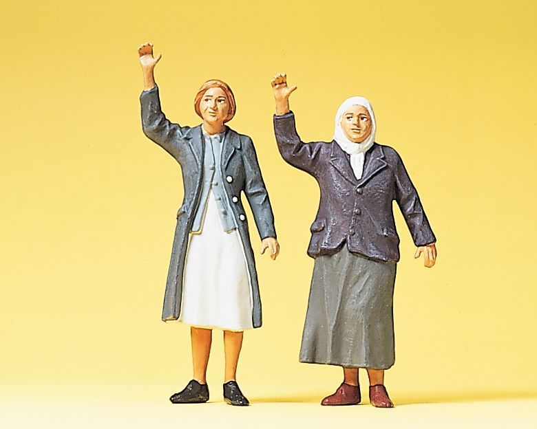 Preiser 45083, Winkende am Bahnsteig, II / 1:22,5