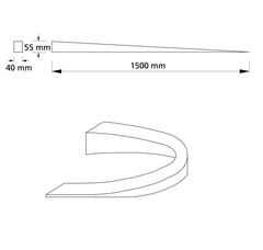 Auhagen, 43585, Bahndammauffahrt-Schaumstoff, TT