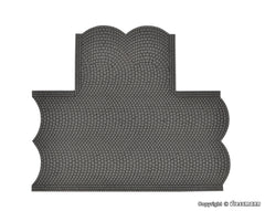 Vollmer 48243, Straßenplatte Kopfsteinpflaster, 90°-Einmündung,
