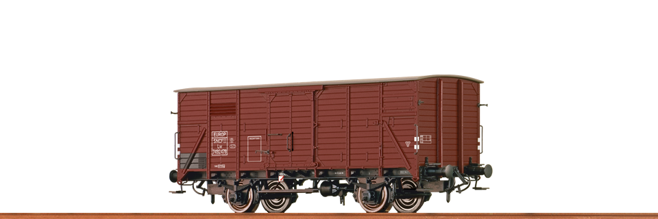 Brawa 48263, Gedeckter Güterwagen Lw der SNCF-EUROP, Ep.III, / H0