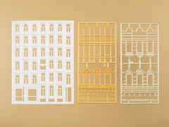 Auhagen 48651, Fenster und Gewände für Wohngebäude, Bausatz / H0