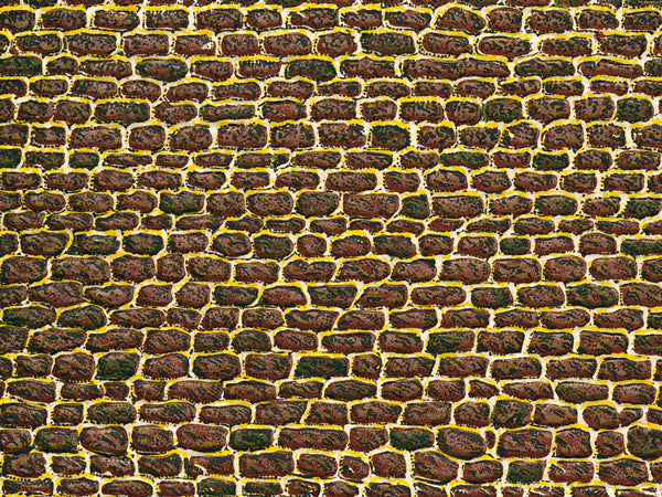 Auhagen 50102, Dekorpappen unregelmäßiges Mauerwerk, Bausatz / H0 - TT