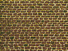 Auhagen 50102, Dekorpappen unregelmäßiges Mauerwerk, Bausatz / H0 - TT