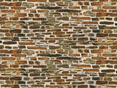 Auhagen 50115, Dekorpappen Kalksteinmauer, Bausatz / H0 - TT