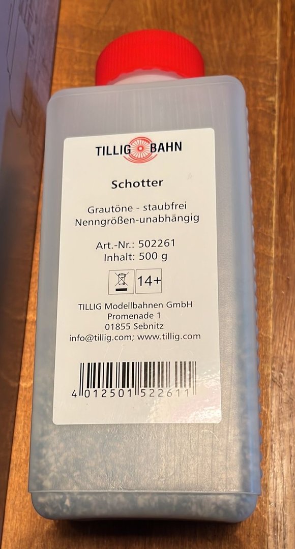 Tillig 502261, Schottermischung 500 g, grau / -