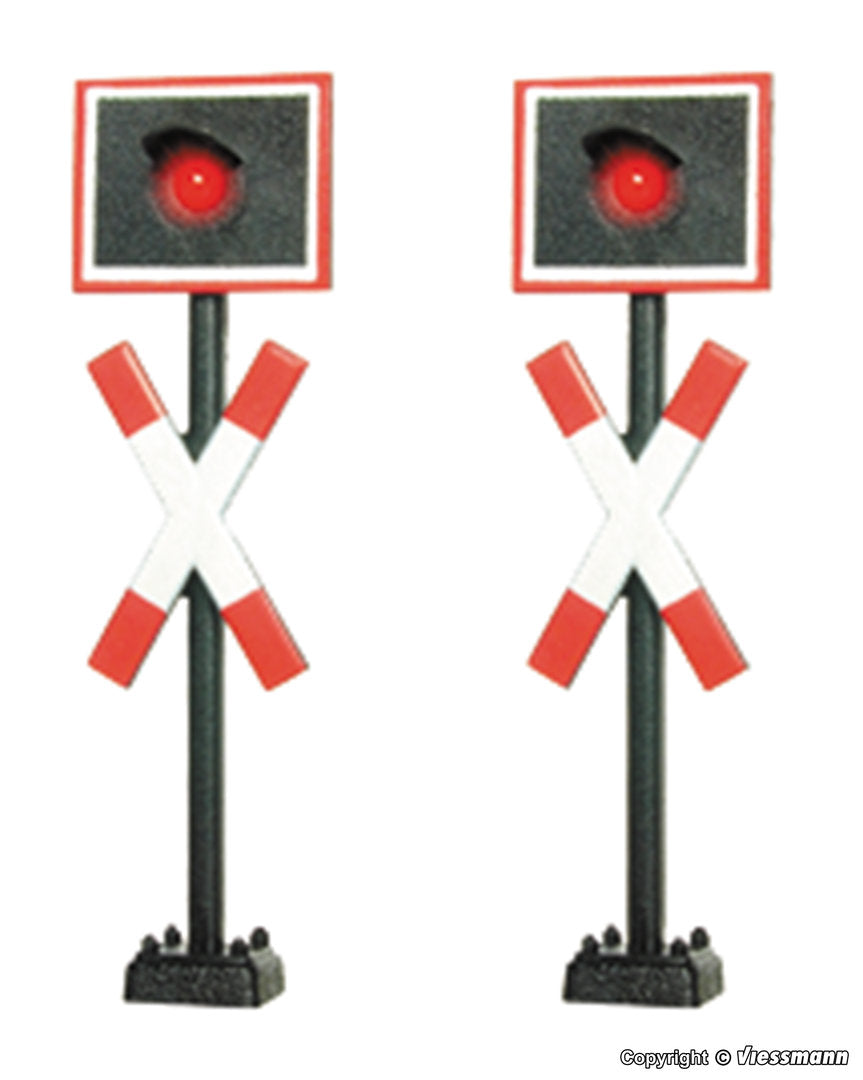 Viessmann 5058, Andreaskreuze, 2Stück / H0