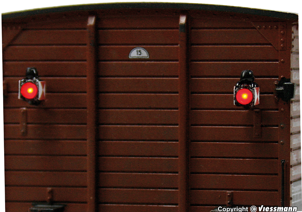 Viessmann, 5069, H0 Zugschlusslaternen mit LED, 2 Stück