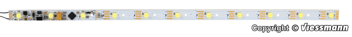 Viessmann 5077, Waggon-Innenbeleuchtung, 11 LEDs warmweiß, mit Funktionsdecoder, /-