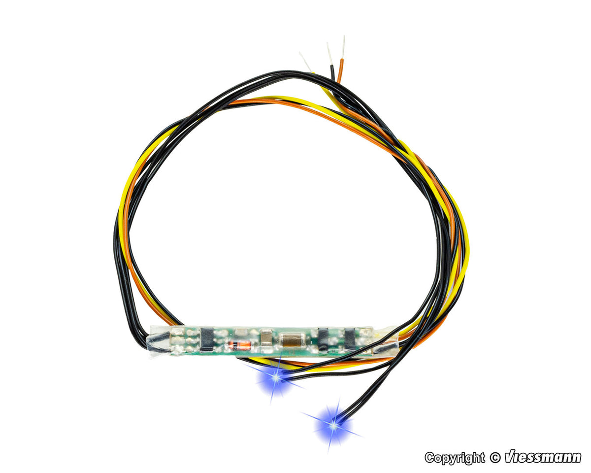 Viessmann 5271, Mini-LED blau, 2 Stück mit Mikro-Blinkelektronik, / -