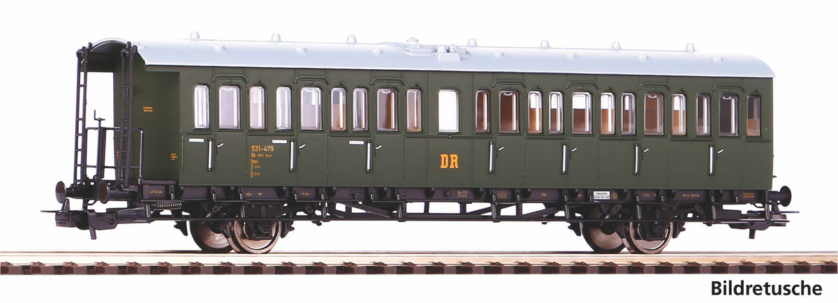 PIKO 53192, Personenwagen 'Sachsenwagen' Bp, DR, Ep.III / H0