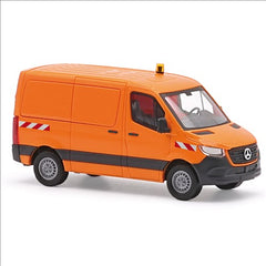 Busch 53407, Mercedes Benz Sprinter kurzer Radstand, Orange / H0