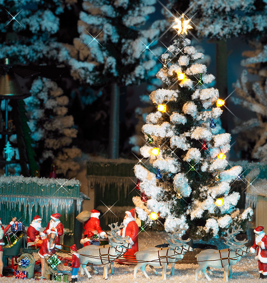 Busch 5411, Beleuchteter Weihnachtsbaum, / H0