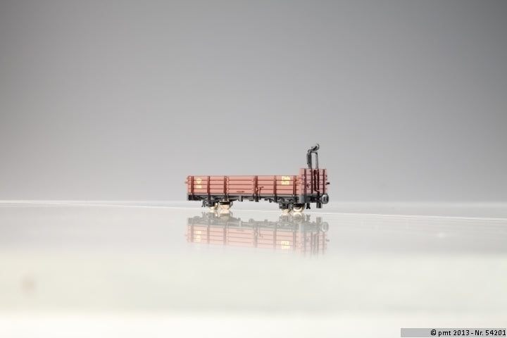Pmt 5-4201, Güterwagen offen, K. Sächs. Sts. E. B., braun, Ep I / H0e