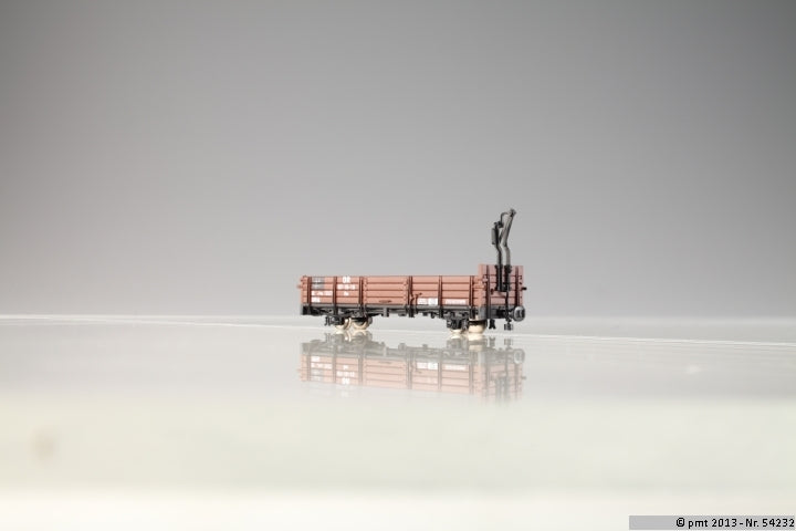 Pmt 5-4232, Offener Güterwg., DR, Ep.III, braun / H0e