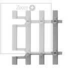 PIKO, 55151, Gleisschwellen 31 mm für Flexgleis Beton, 1 Stück