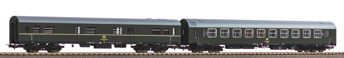 Piko 58246, 2er Set Personenwagen D 244 Brest Köln DR IV, / H0