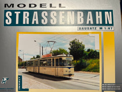 Herrmann & Partner 16011/B, Straßenbahn Gelenkwagen G4, Erfurt, Bausatz / H0m