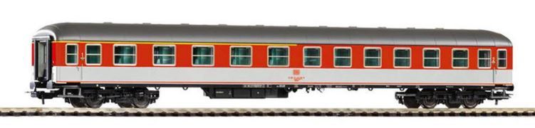 PIKO, 59634, H0 Schnellzugwagen 1./2. Klasse ABüm223 orange/grau, DB, Ep. IV