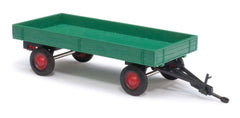 Busch 59946, Landwirtschaftlicher Anhänger - grün / H0
