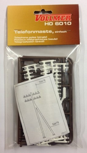 Vollmer 6010, Telefonmaste, einfach / H0