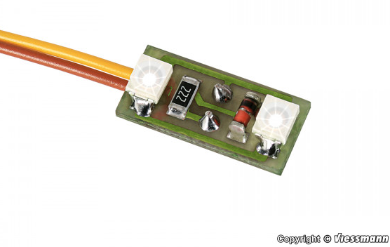 Viessmann, 6018, Hausbeleuchtung mit LEDs, weiß, 3 Stück