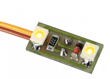 Viessmann, 6021, 3Stück, Hausbeleuchtung, 2 LEDs warmweiß