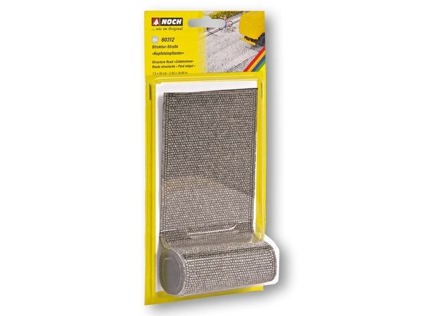 Noch 60312, Struktur-Straße “Kopfsteinpflaster” / H0