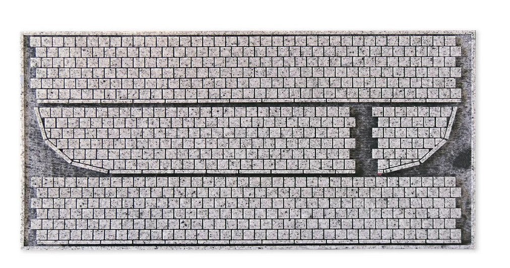 Noch 60342, Struktur-Bürgersteig “Kopfsteinpflaster”  / H0