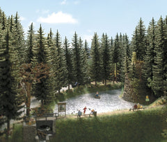 Busch 6137, 2 Hochstammfichten / H0