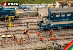 Noch 65592, Deko-Adventskalender „Rechts & links der Gleise“ / H0