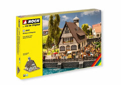 Noch 66401, Wirtshaus mit Biergarten, Bausatz / H0