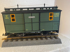 Selbst entwurfen 001, zweiachsiger sächsischer Packwagen / G