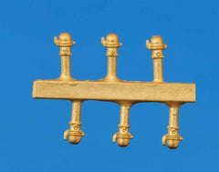 MMC 670040 Triebwerksleuchten mit Befestigungsflansch, 6 Stück. / H0