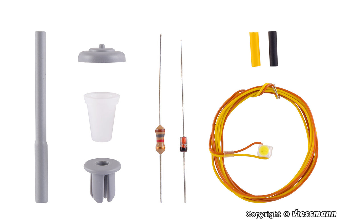 Viessmann 6721, Bausatz Straßenleuchte, LED weiß  / H0