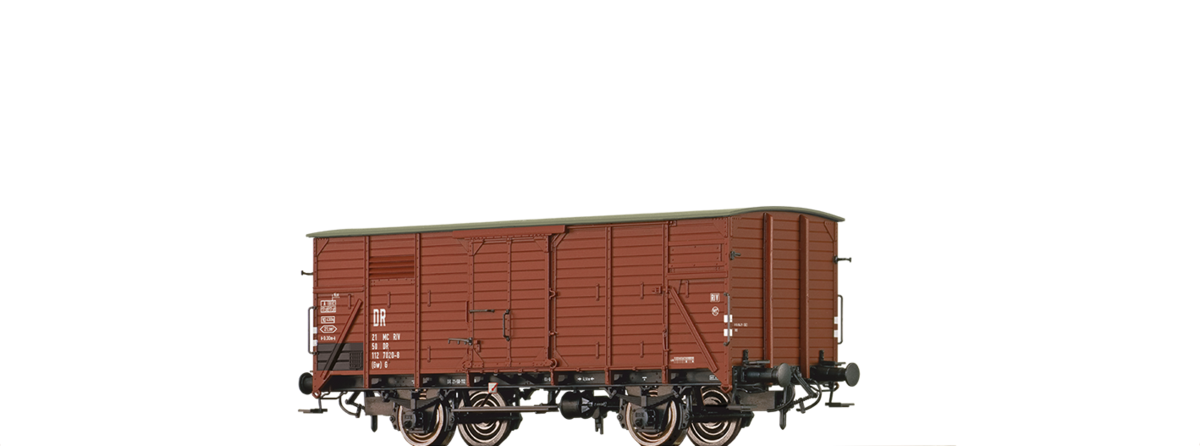 Brawa 67496, Gedeckter Güterwagen Gw, DR, Ep.IV, / N
