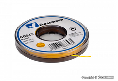 Viessmann 68643, Kabel auf Abrollspule 0,14 mm², gelb, 25 m