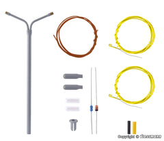 Viessmann 6923, Peitschenleuchte, doppelt, Bausatz / TT