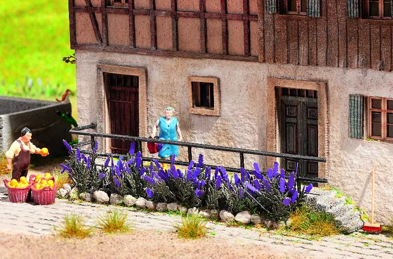 NOCH 14126 Blumensalbei – 10 Pflanzen, Laser-Cut minis, Spur H0