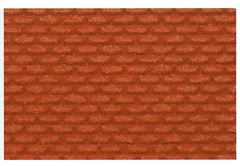 HEKI 70032 Ziegelsteinmauer, 2 Stück / H0 - TT