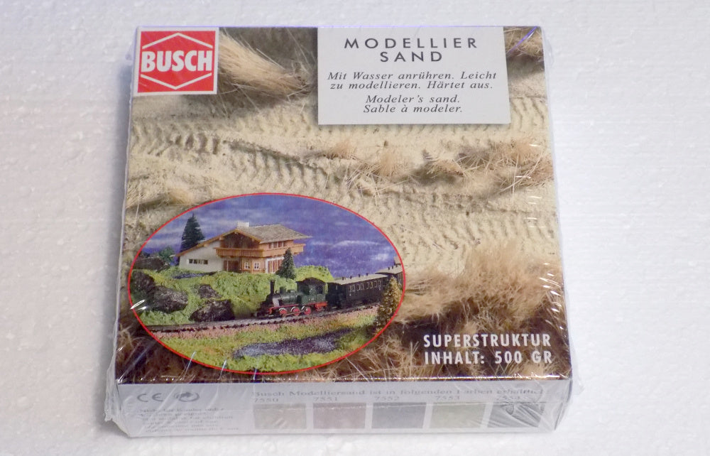 Busch 7553, Modellier Sand / Superstruktur