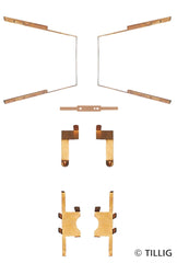 Tillig 76914, Nachrüstsatz Kontakstreifen für Innenbeleuchtung, / H0