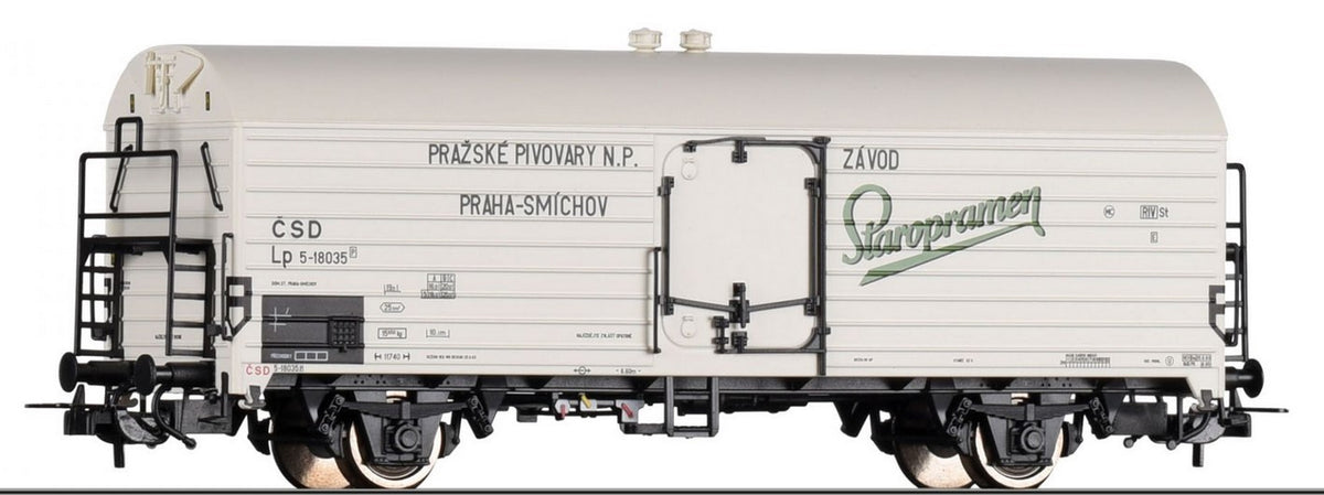 Tillig 77035, Kühlwagen Lp 'Staropramen', CSD, Ep.III / H0