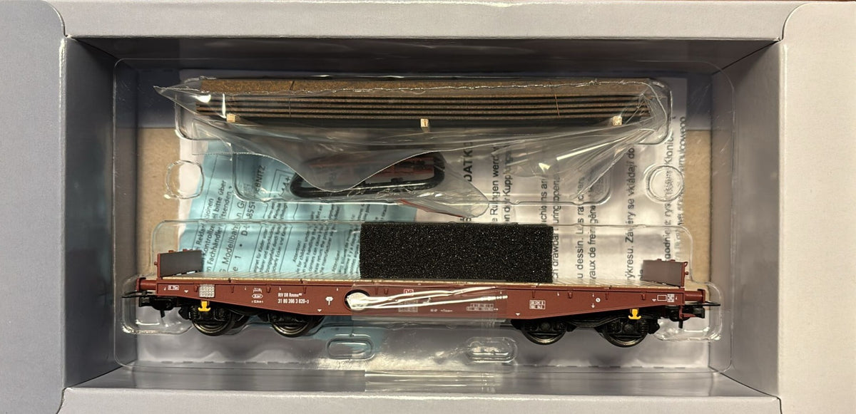 Tillig 77062, Schwerlastwagen Rmms 662 mit Spundwänden, DBAG, Ep.V / H0