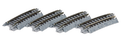 Kato 78113, Gleis gebogen R 216-15°, 4 Stück, / N
