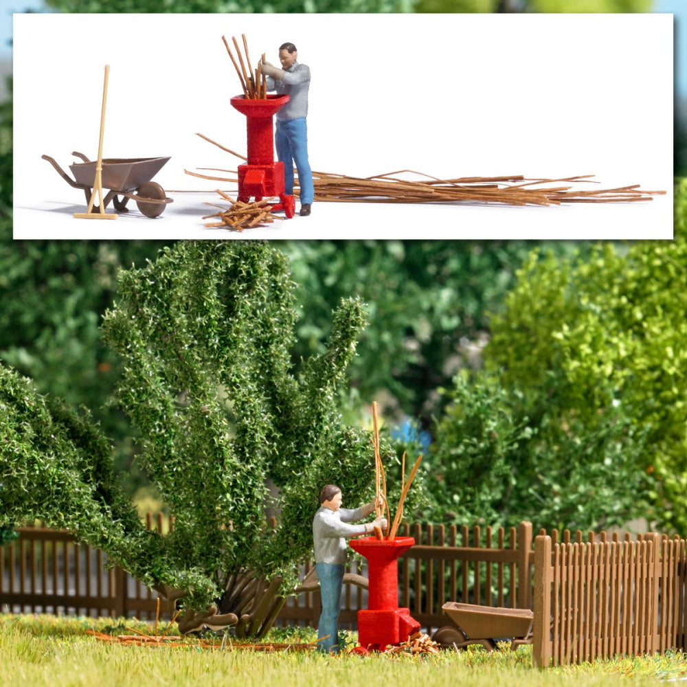 Busch 7970, Aktion-Set: Gartenhäcksler, Bausatz, / H0